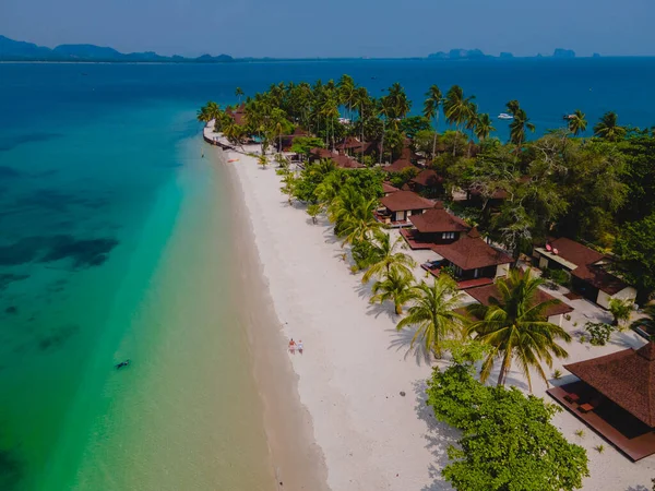 Koh Mook Tropický Ostrov Andamanském Moři Thajsku Tropická Pláž Bílým — Stock fotografie