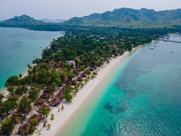 Koh Mook Tropický Ostrov Andamanském Moři Thajsku Tropická Pláž Bílým — Stock fotografie