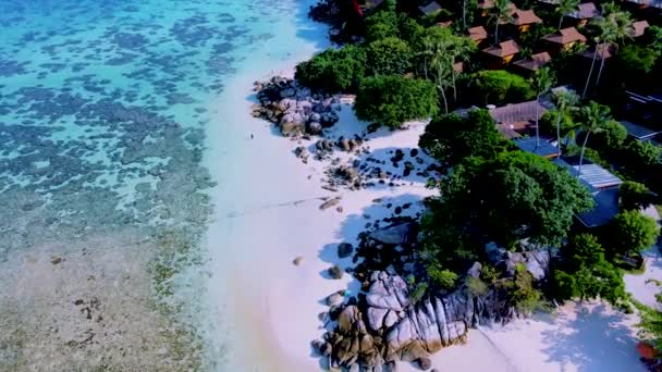 Wyspa Koh Lipe Satun Tajlandia Tropikalną Plażą Turkusowym Oceanem Słoneczny — Wideo stockowe