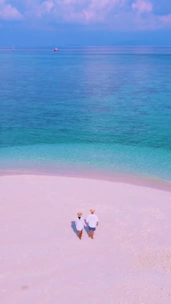 Sandbar Auf Koh Lipe Island Satun Thailand Mit Tropischem Strand — Stockvideo