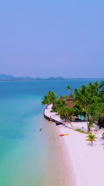 Wyspa Koh Mook Lub Koh Muk Trat Tajlandia Tropikalna Biała — Wideo stockowe