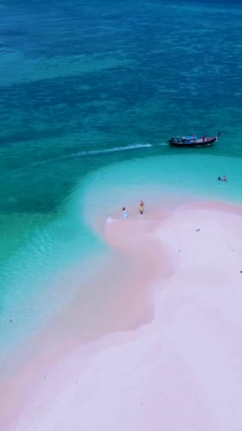 North Point Pláž Písečný Bar Ostrově Koh Lipe Satun Thajsko — Stock video