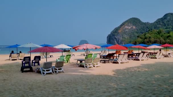 Koh Mook Island Koh Muk Trat Tailândia Uma Praia Tropical — Vídeo de Stock
