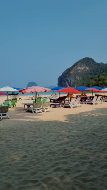 Koh Mook Island Koh Muk Trat Tailandia Una Playa Tropical — Vídeos de Stock