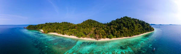 Panoramic View Sky Koh Kradan Island Thailand Voted Best Beach — Stock Photo, Image