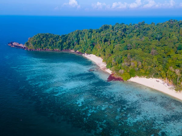 Ostrov Koh Kradan Jižní Thajsko Hlasovalo Jako Nová Pláž Světě — Stock fotografie