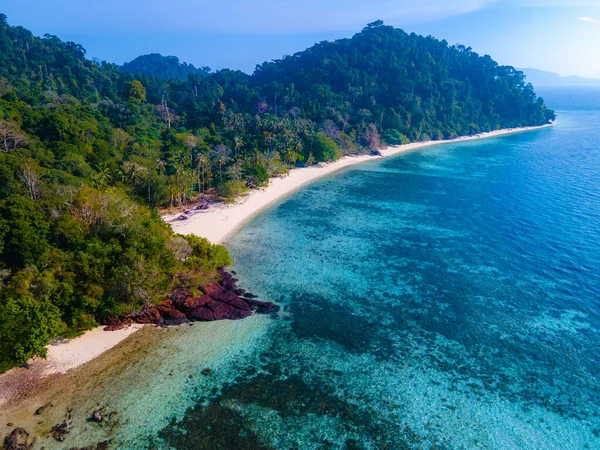 Wyspa Koh Kradan Południowa Tajlandia Głosowała Jako Nowa Plaża Świecie — Zdjęcie stockowe