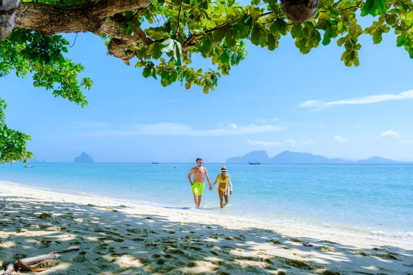 Южный Таиланд Острова Крадан Проголосовал Новый Пляж Номер Мире Пара — стоковое фото