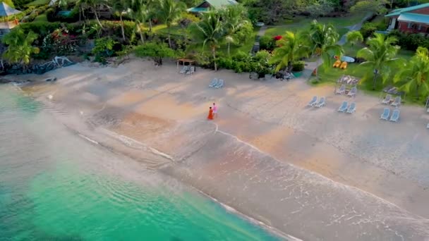 Saint Lucia Oder Lucia Tropische Insel Mit Dem Blauen Türkisfarbenen — Stockvideo