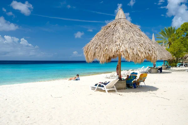 Пляж Кас Абао Плайя Кас Абао Карибський Острів Куракао — стокове фото
