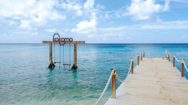 Curacao Karayip Adası, Kokomo Sahili Karayip adası Curacao.