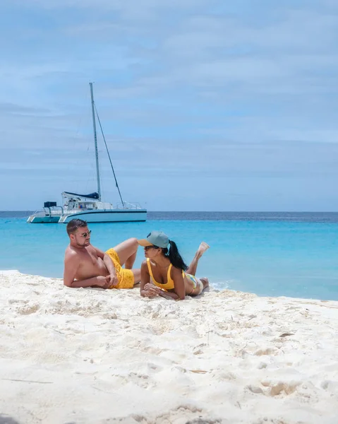 Klein Curacao Island Med Tropisk Strand Den Karibiska Curacao Karibien — Stockfoto