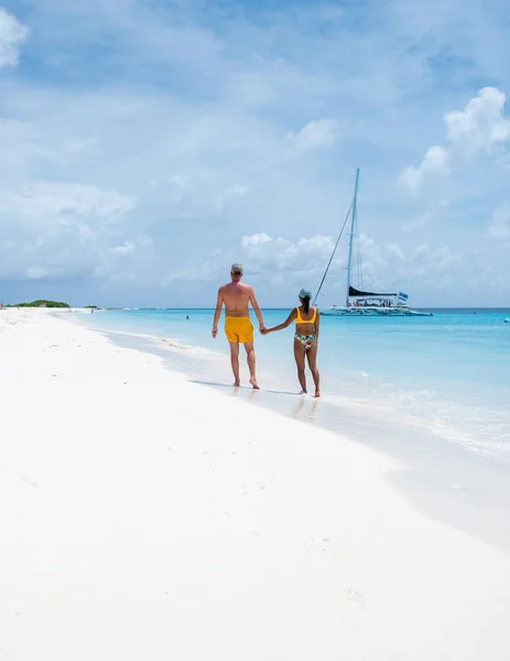 Wyspa Klein Curacao Tropikalną Plażą Karaibskiej Wyspie Curacao Caribbean Kilkoma — Zdjęcie stockowe