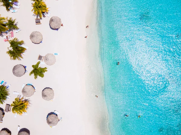 Cas Abao Plaża Playa Cas Abao Karaiby Wyspa Curacao — Zdjęcie stockowe