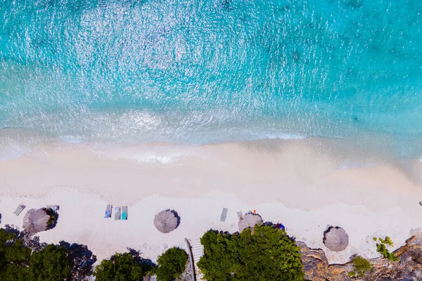 Playa Kalki Beach Caribisch Eiland Curacao Playa Kalki Curacao Wit — Stockfoto