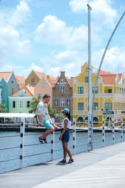 Willemstad Curacao Mart 2021 Willemstad Punda Otrobanda Çevresindeki Renkli Binalar — Stok fotoğraf