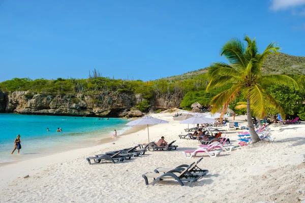 Grote Knip Beach Curacao Island Marzec 2021 Tropikalna Plaża Karaibskiej — Zdjęcie stockowe