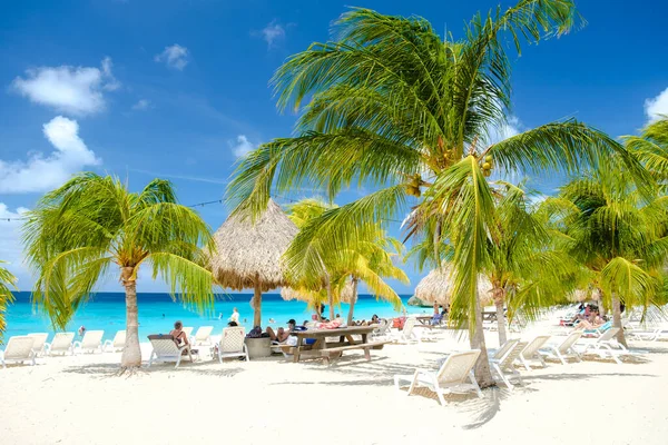 Grote Knip Beach Curacao Island Marzo 2021 Playa Tropical Isla — Foto de Stock