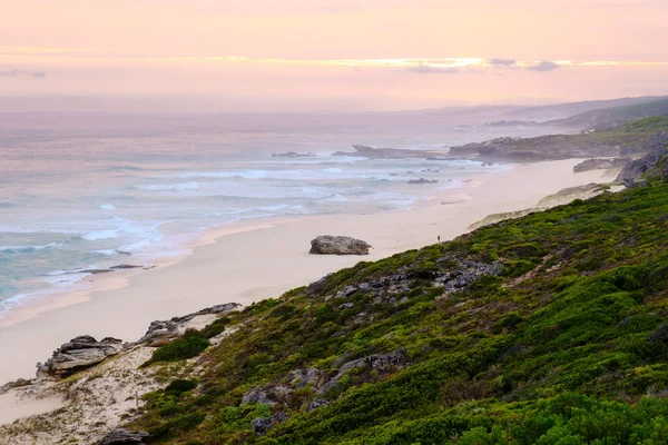 Západ Slunce Přírodní Rezervaci Hoop Jižní Afrika Západní Cape Nejkrásnější — Stock fotografie
