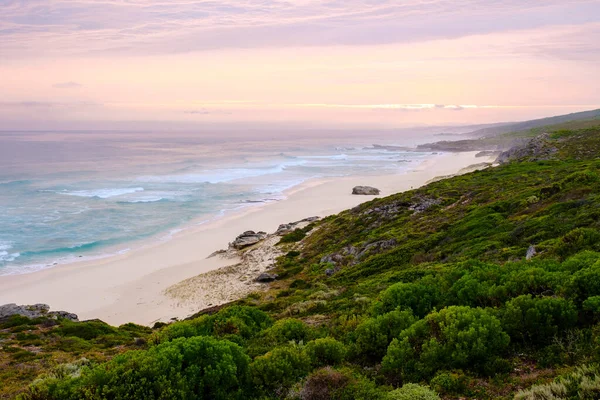 Закат Заповеднике Хооп Южная Африка Западный Кейп Самый Красивый Пляж — стоковое фото