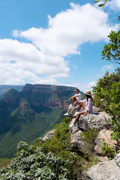Panorama Route South Africa Blyde River Canyon Three Rondavels View — Foto de Stock
