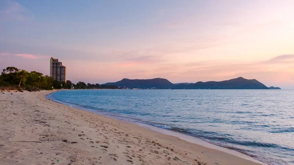 Beautiful Beach Bangsaray Pattaya Thailand Sunset — Stock Photo, Image