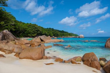 Anse Cocos La Digue Seyşeller, Tropik sahil Anse Cocos La Digue Seyşeller
