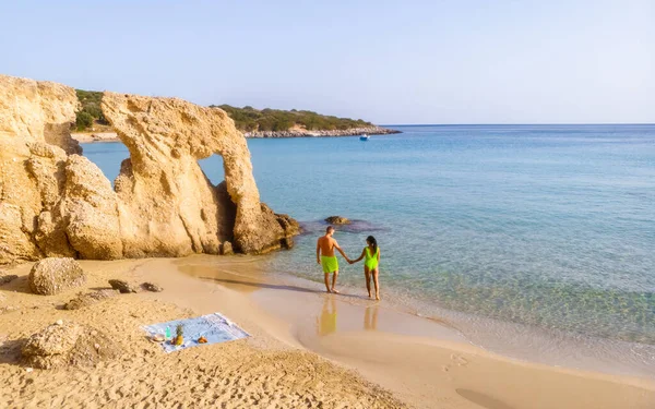 Voulisma Beach Istron Kreta Grecja Piękne Plaże Krecie Wyspa Istron — Zdjęcie stockowe