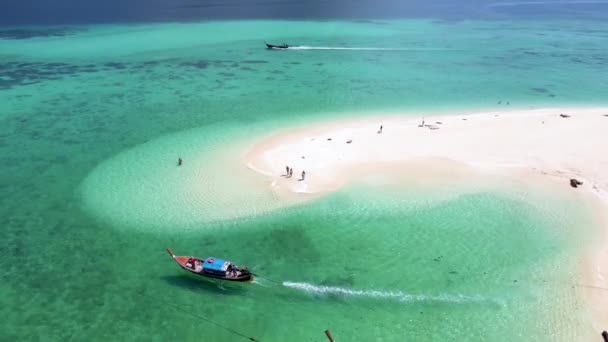 Koh Lipe Island Thailand Tropisk Med Blå Hav Och Mjuk — Stockvideo