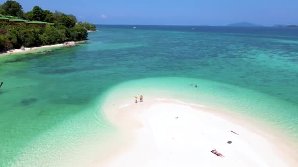 Koh Lipe Island Thailand Tropisk Med Blå Hav Och Mjuk — Stockvideo