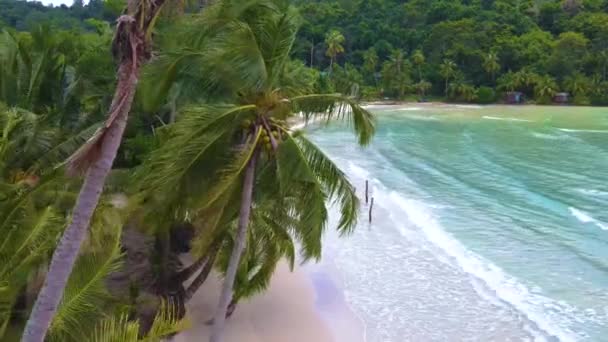 Koh Kood Island Tailândia Trat Vista Drone Aéreo Praia Tropical — Vídeo de Stock