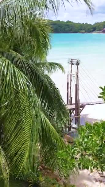 Bang Bao Παραλία Koh Kood Island Ταϊλάνδη Τρατ Εναέρια Θέα — Αρχείο Βίντεο