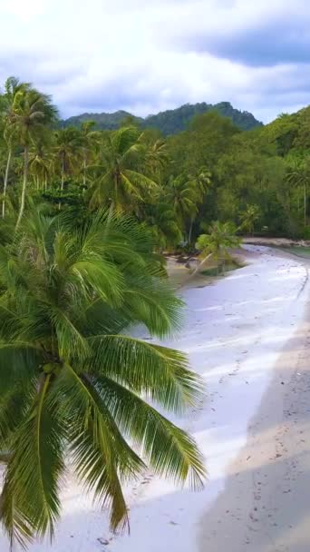 Koh Kood Island Thailandia Trat Vista Aerea Drone Presso Spiaggia — Video Stock