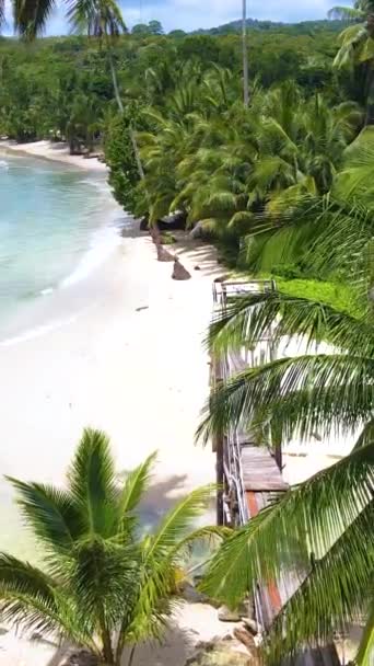 Koh Kood Island Thaïlande Trat Vue Aérienne Drone Plage Tropicale — Video