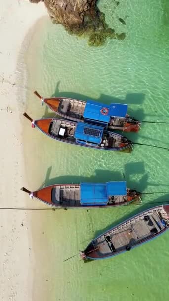 Koh Lipe Island Södra Thailand Med Turkos Färgade Havet Och — Stockvideo