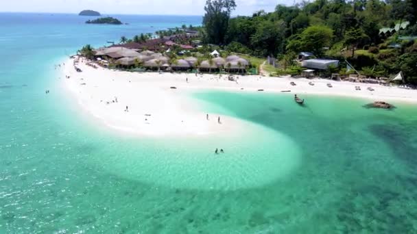 Koh Lipe Island Tailandia Una Isla Tropical Con Océano Azul — Vídeo de stock