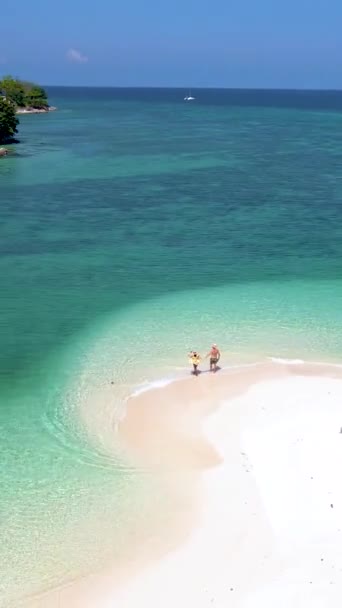 Koh Lipe Island Tailândia Ilha Tropical Com Oceano Azul Areia — Vídeo de Stock