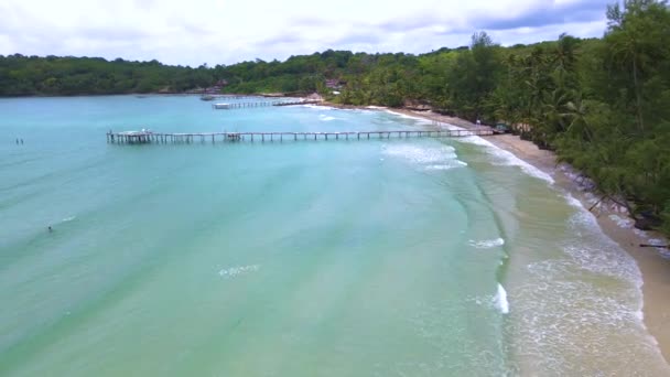 Bang Bao Beach Koh Kood Island Таїланд Трат Тропічний Пляж — стокове відео
