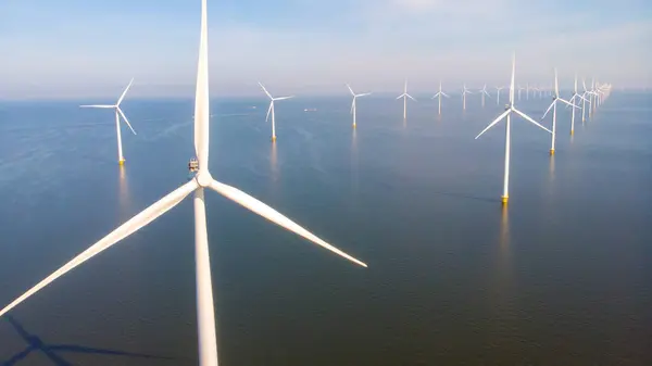 Windturbines on the ocean Green Energy production in the Netherlands