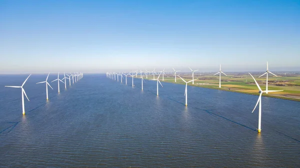 Енергетика Вітрове Середовище Океан Екологічний Вітряк Відновлювана Енергія Турбін — стокове фото