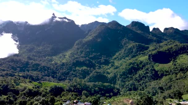 Doi Luang Chiang Dao Mountain Hills Chiang Mai Thailand Nature — Stock Video
