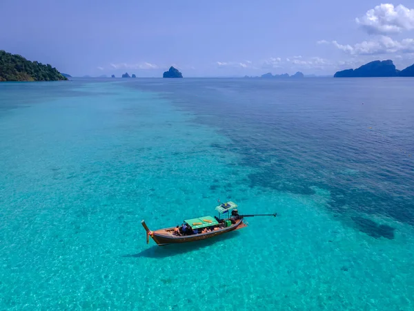 Playa Isla Koh Kradan Tailandia Vista Aérea Sobre Isla Koh —  Fotos de Stock
