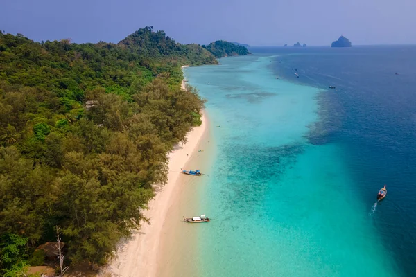 Wyspa Koh Kradan Tajlandii Widok Lotu Ptaka Nad Wyspą Koh — Zdjęcie stockowe