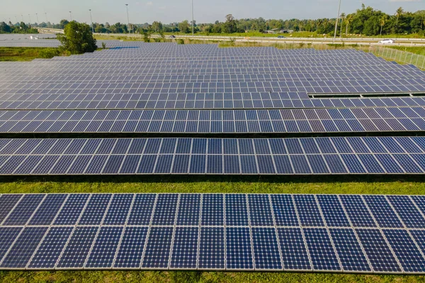 Sun Power Solar Panel Field Thailand Solar Panels System Power — Stock Photo, Image