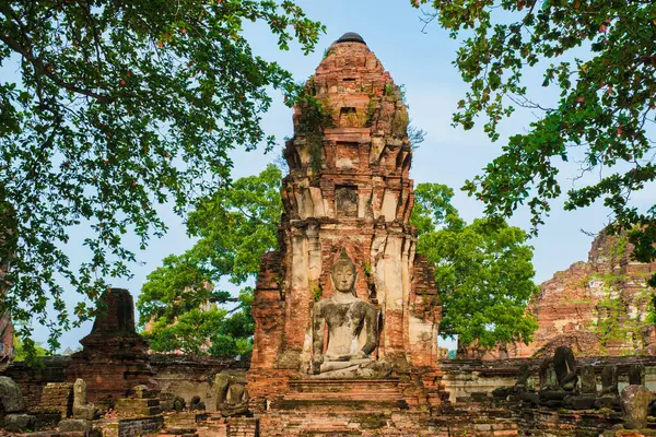 Ayutthaya Thailand Wat Mahathat Temple Stupa Pagoda Morning Ayutthaya Historical — Stock Photo, Image