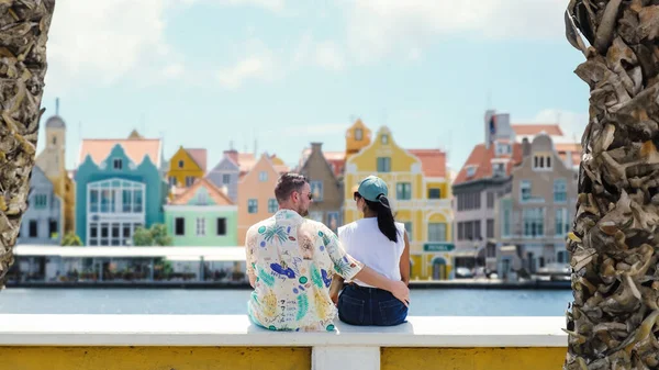 Willemstad Curacao Heeft Kleurrijke Gebouwen Rondom Willemstad Punda Otrobanda Veelkleurige — Stockfoto