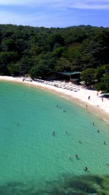 Tropikal ada Koh Samet Tayland, Tayland 'da tropik bir plaj manzarası