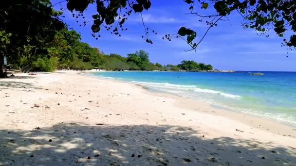 Vista Para Praia Tropical Ilha Koh Samet Tailândia Vista Cima — Vídeo de Stock