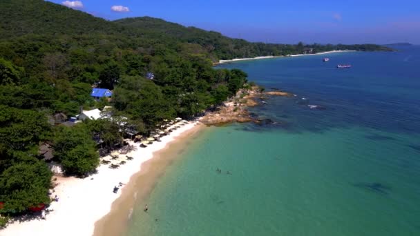 Uitzicht Het Tropische Eiland Koh Samet Thailand Uitzicht Van Boven — Stockvideo