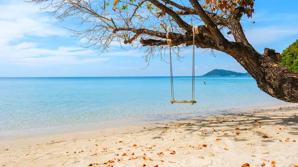 Een Schommel Het Strand Van Koh Samet Island Rayong Thailand — Stockfoto